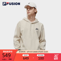 FILA 斐乐 FUSION斐乐潮牌男子卫衣2023春新时尚宽松运动休闲连帽上衣