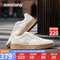 Saucony索康尼CROSS JZ复古休闲鞋男女百搭透气情侣板鞋灰白37.5