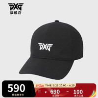 PXG高尔夫男士帽子 刺绣款均码潮流时尚球帽 基础款23新品golf运动帽 PHPPU850521 黑色