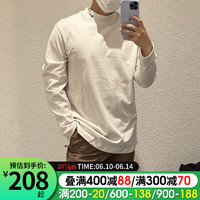 耐克（NIKE）长袖T恤男装2023春夏新款运动服针织半高领套头衫 DX5869-030米白色 XXL