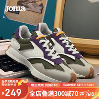 JOMA 211经典复古跑步运动鞋男女情侣款时尚潮流百搭跑鞋休闲鞋子男 绿/白(男) 41