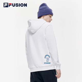 FILA  FUSION斐乐潮牌男子卫衣2023时尚棒球连帽针织上衣