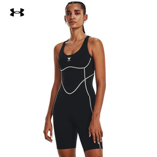 安德玛（UNDERARMOUR）春夏Project Rock强森女子训练运动连体服1377464 黑色001 L