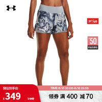 安德玛 UNDERARMOUR）春夏Anywhere女子二合一印花训练运动短裤1379017 蓝色465 L