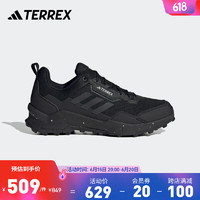 adidas阿迪达斯官方TERREX AX4男子户外舒适运动登山徒步鞋HP7388 黑色 40.5