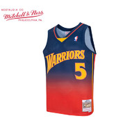 MITCHELL & NESS复古球衣 SW球迷版 NBA勇士队2006-07赛季戴维斯 MN篮球服运动服 藏青色 L