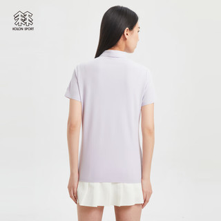 KOLON SPORT/可隆POLO衫 女子户外夏季半袖运动露营徒步休闲短袖 LKPT3MTA04-LA 薰衣草紫 160/S