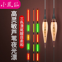 小凤仙夜光漂咬钩变色芦苇浮漂醒目高灵敏发光夜钓漂