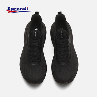 Sprandi 斯潘迪 Rolling DOME Lite丨运动鞋男鞋新款软底舒适休闲跑步鞋 黑-3 42