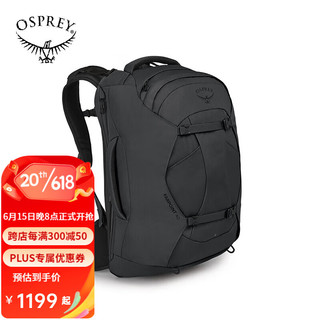 OSPREY FARPOINT 远行户外旅行包男大容量双肩包出差22年新款 灰色40L O/S