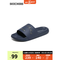 SKECHERS 斯凯奇 舒适耐磨一字拖 8790193海军蓝 39.5