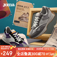 JOMA 211经典复古跑步鞋男女新款休闲鞋时尚潮流情侣款鞋子跑鞋 灰/白(女) 38