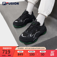 FILA 斐乐 FUSION斐乐潮牌 BIANCO II女鞋跑步鞋2023春季款时尚厚底鞋