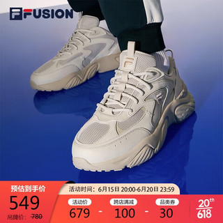 FILA  FUSION斐乐潮牌男鞋CONCH DX复古海螺鞋2023时尚休闲跑步鞋