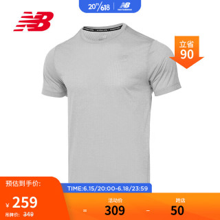 NEW BALANCE23年男款休闲百搭舒适透气运动针织上衣T恤 AG-AMT21262 2XL