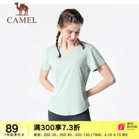 骆驼（CAMEL）瑜伽裤女夏季跑步紧身裤提臀健身裤短裤高腰运动裤五分裤子 Y23BABV006，钻墨蓝 XL