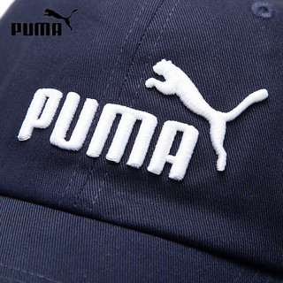 PUMA 彪马 男帽女帽户外运动休闲帽情侣鸭舌帽棒球帽高尔夫球帽遮阳帽子 052919-18/粗呢蓝/帽围约57CM ADULT