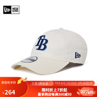 NEW ERA纽亦华2023新款棒球帽MLB情侣刺绣时尚休闲百搭弯檐帽子 13549151-米白色 TB OSFM