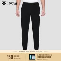 DESCENTE迪桑特 TRAINING系列 男子 梭织运动长裤 D3291TPT92C BK-黑色 M(170/80A)