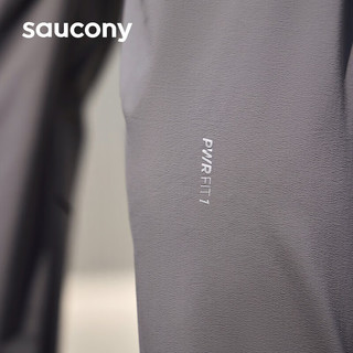 Saucony索康尼4D四面弹男裤运动梭织长裤舒适透气弹力跑步运动裤子 中灰 S(165/76A)