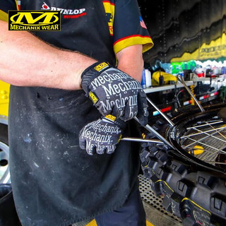 MECHANIX WEAR超级技师Orininal基础款颗粒防滑透气耐磨通用工作钓鱼骑行手套 黑灰色 S