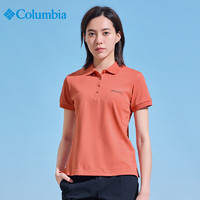 Columbia哥伦比亚Polo衫女23春夏运动透气速干短袖t恤 AR1471 638 L