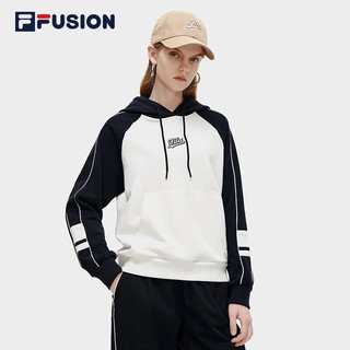 FILA FUSIONFILA FUSION斐乐潮牌女子连帽卫衣2023春季时尚休闲运动上衣