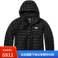 北面（The North Face）SUMMIT800蓬羽绒服女户外防风保暖秋季上新7UTZ JK3/黑色 XS