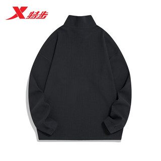 特步（XTEP）特步运动卫衣男2023新款宽松上衣977129920161 烟灰色 2XL