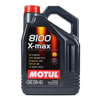 PLUS会员：MOTUL 摩特 8100X-MAX 0W-40 SN 全合成机油 5L