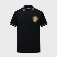 VERSACE JEANS COUTURE 男士太阳神装饰POLO衫 E72GAGT11-ECJ01T-EG89-L