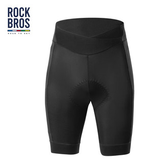 洛克兄弟（ROCKBROS）天路系列骑行短裤女透气速干夏季公路自行车裤骑行服装备 黑色 M