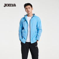 JOMA防晒衣男女防晒服连帽皮肤衣UPF50+夏季露营轻薄户外运动外套男 浅蓝 4XL