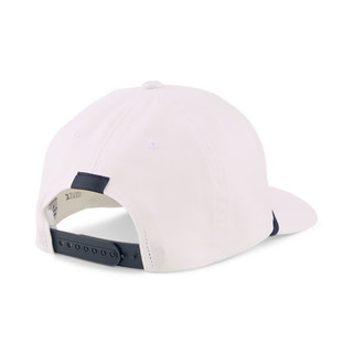 彪马（PUMA）高尔夫球帽 2023新款男士户外鸭标可调节有顶遮阳帽子 白色 均码 帽后可调