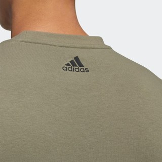 adidas阿迪达斯官方轻运动男装运动休闲圆领长袖卫衣套头衫GM4477 A/L 黑色