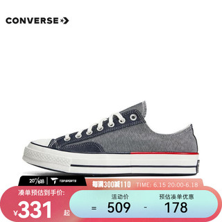 CONVERSE 匡威 中性Chuck Taylor 70S SEASONAL低帮系带帆布鞋 A06078C 35