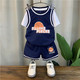 JEANSWEST 真维斯 新款男童夏装套装篮球服儿童帅气短袖运动两件套