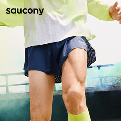 saucony 索康尼 23夏季新款专业竞速跑步短裤男子透气轻量无感舒适
