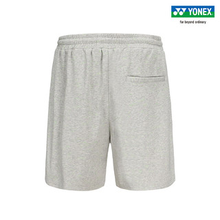 YONEX/尤尼克斯 120143BCR/220143BCR 2023SS训练系列男女款运动短裤yy 烟灰色（男款） M