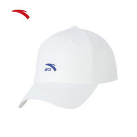 安踏（ANTA）运动棒球帽子男2023新款小logo简约鸭舌帽官网 纸莎白-5 均码