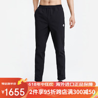 迪桑特（DESCENTE） RUNNING 男士加绒梭织运动长裤 黑色 L(175/84A)