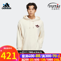 adidas 阿迪达斯 套头衫三叶草男装23夏季新款舒适透气运动服连帽卫衣HY7230 HY7230 L