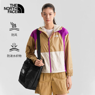 北面（The North Face）防风夹克户外女薄风衣薄夹克舒适耐穿23春季上新81O1 QK9/卡其色 S/155