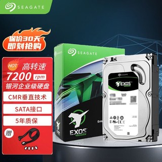 SEAGATE 希捷 企业级硬盘 服务器机械硬盘 垂直 PMR CMR SATA 银河7200转 6TB