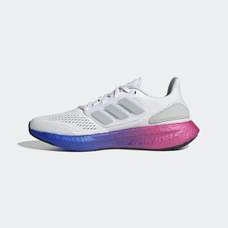 adidas 阿迪达斯 PUREBOOST 22 舒适跑步鞋 白色/灰色