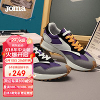 JOMA 211经典复古跑步鞋男女新款休闲鞋时尚潮流情侣款鞋子跑鞋 深紫/白(女) 38