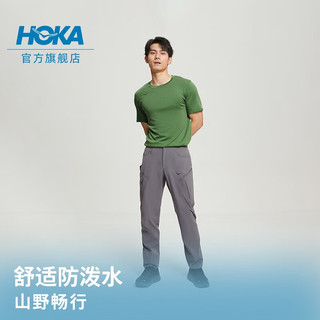 HOKA ONE ONE男士梭织徒步裤Transport Pant轻量舒适 城堡灰 M