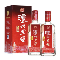 LUZHOULAOJIAO 泸州老窖 头曲 52度 浓香型白酒 高度 2015年 500ml*2瓶