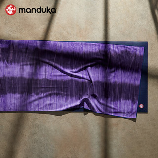 Manduka eQua瑜伽铺巾防滑专业便携吸汗速干薄款瑜伽巾毯子沉醉紫