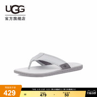 UGG夏季男士凉鞋舒适海滨夹脚拖平底休闲时尚人字拖鞋 1124899 GCGR | 冰川灰色 42 鞋内长：27CM